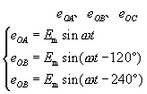 同步電機(jī)三相對(duì)稱(chēng)的交變電動(dòng)勢(shì)